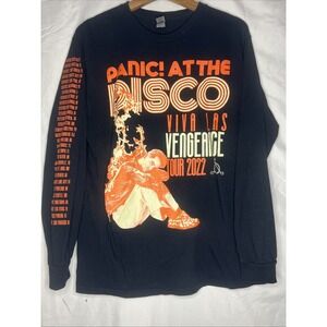 Panic! At The Disco T-Shirt Sz Medium 2022 Viva Las Vengeance‎ Tour Long Sleeve